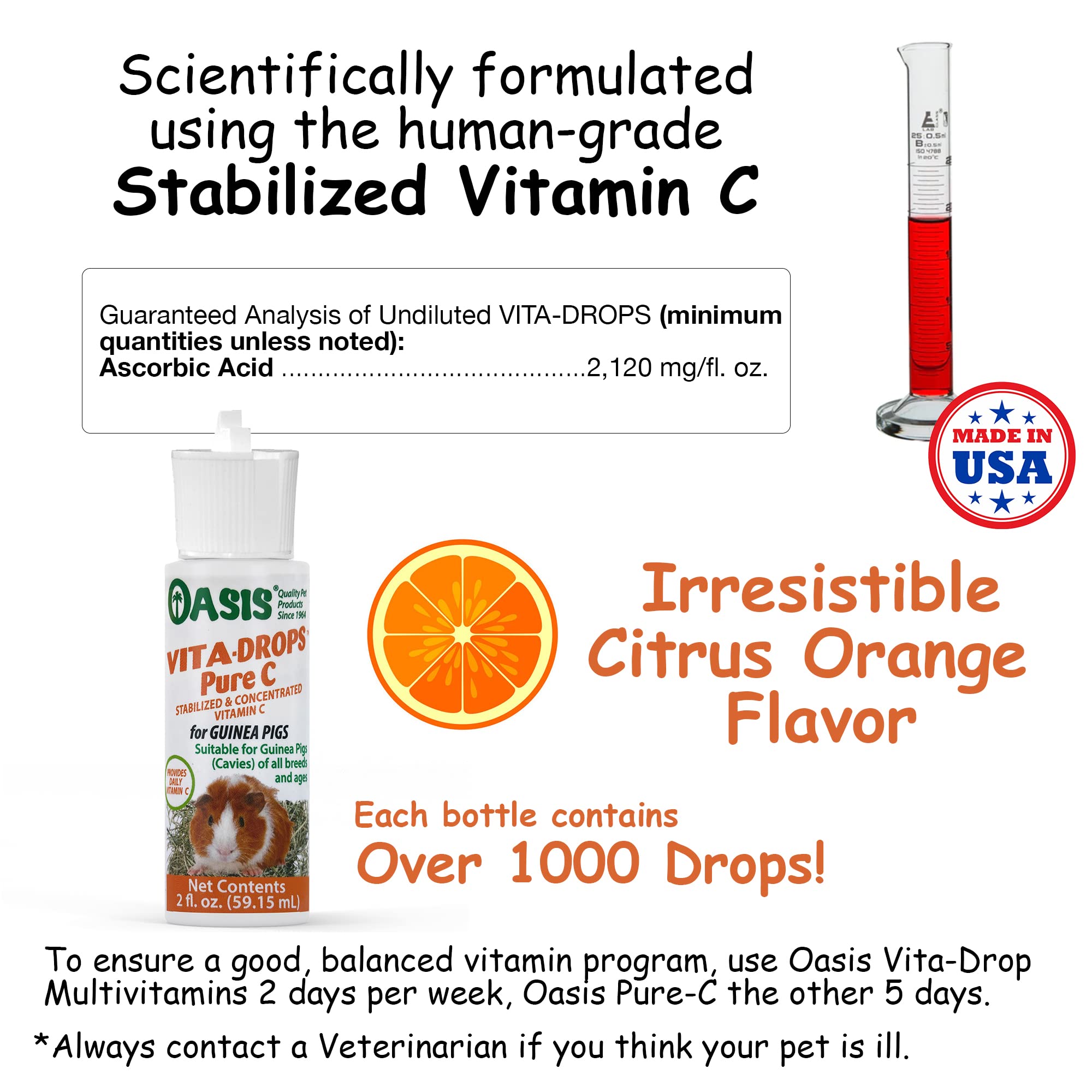 Kordon Oasis Vita-Drops: flacon compte-gouttes transparent pour dosage précis.
