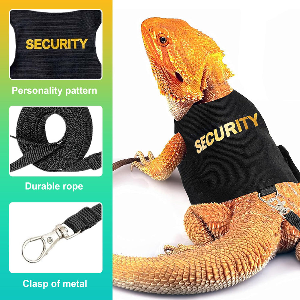 Matériaux durables KornaDoz, harnais fiable pour reptiles actifs.