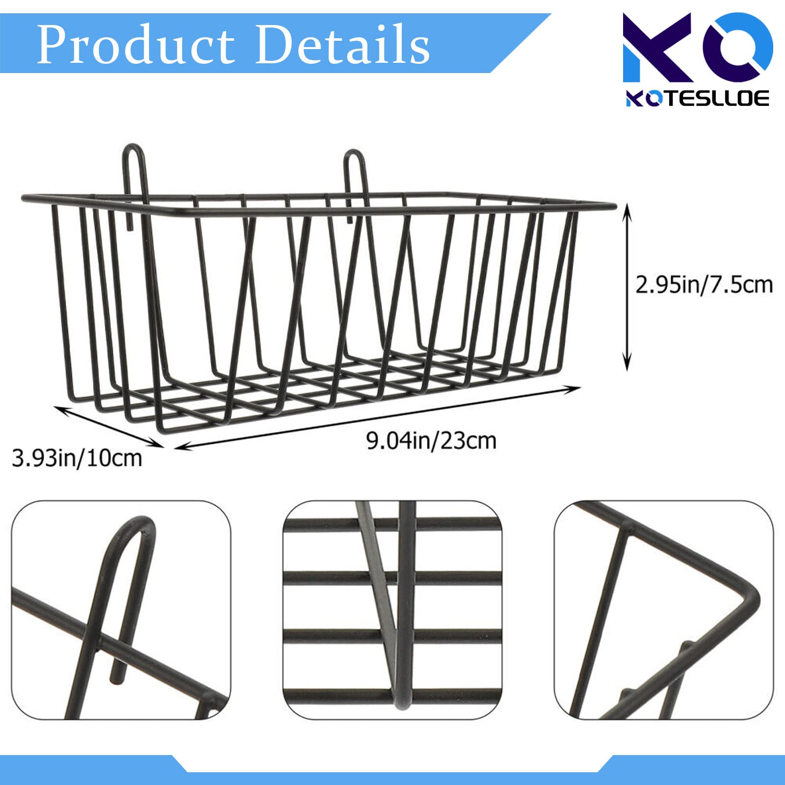 Accroche cage KOTESLLOE, installation sans outil dans la cage.