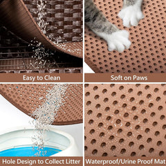 Châssis en rotin durable assure stabilité et sécurité pour votre chat.