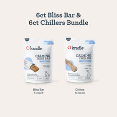 Texture douce des Bliss Bars Kradle prête à être dégustée par votre chien.