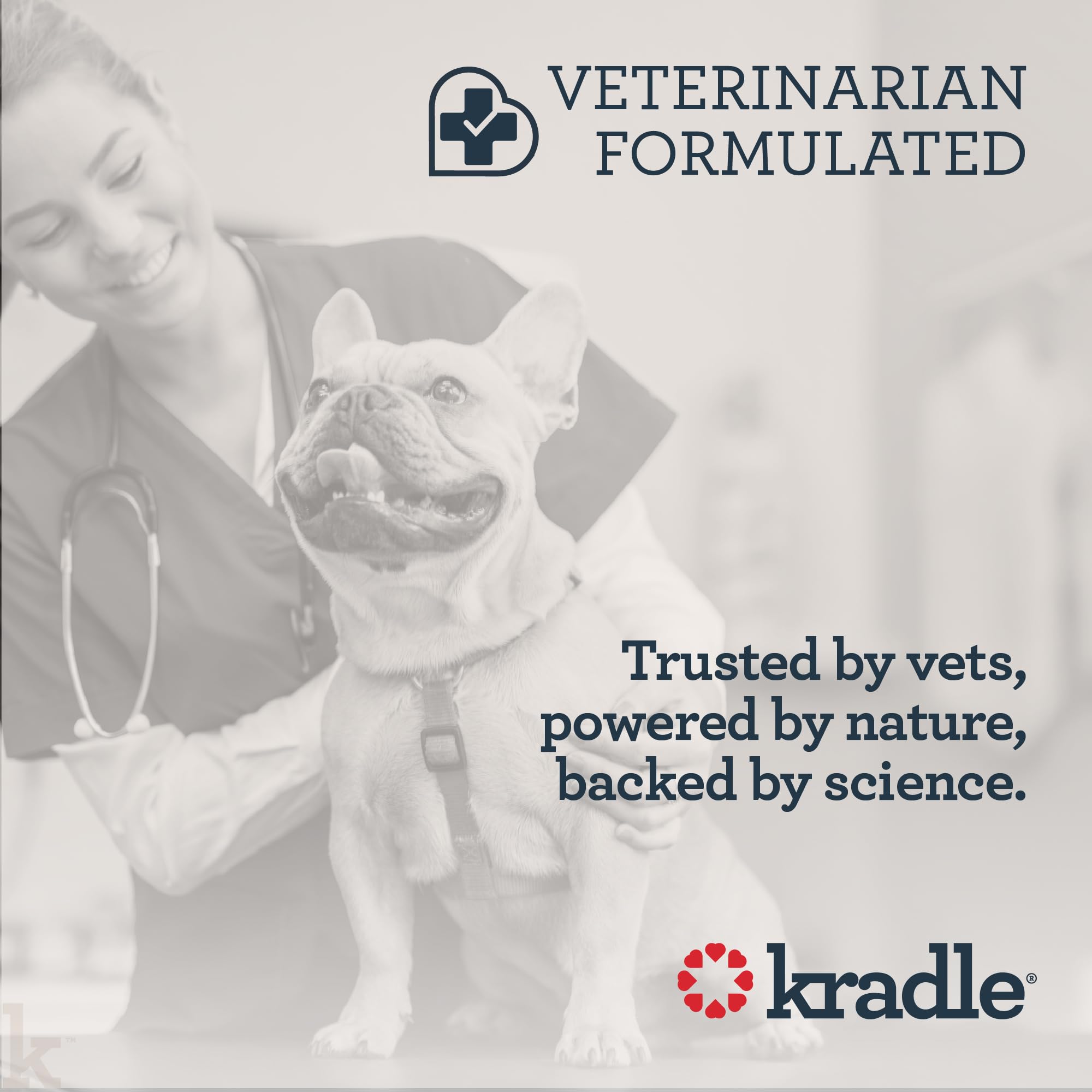 Kradle mélange botanitek, chien rassuré après ingestion.