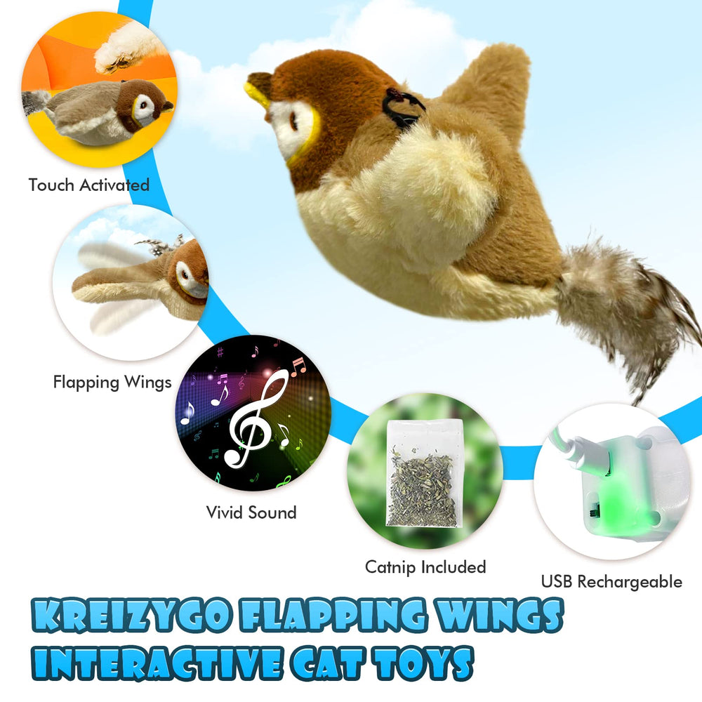 KreizyGo Jouet interactif capteur tactile, déclenche le mouvement.