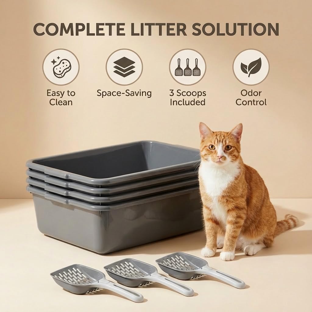 Krihan bac litière recyclable sans BPA pour une utilisation durable.