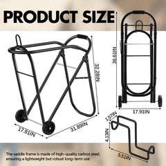 Kritkin chariot selle pliable et compacte aide à gagner de la place dans l’écurie.