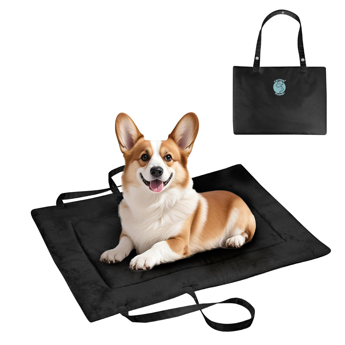 Kritter Planet tapis chien pliable et impermeable pour repos interieur ou exterieur