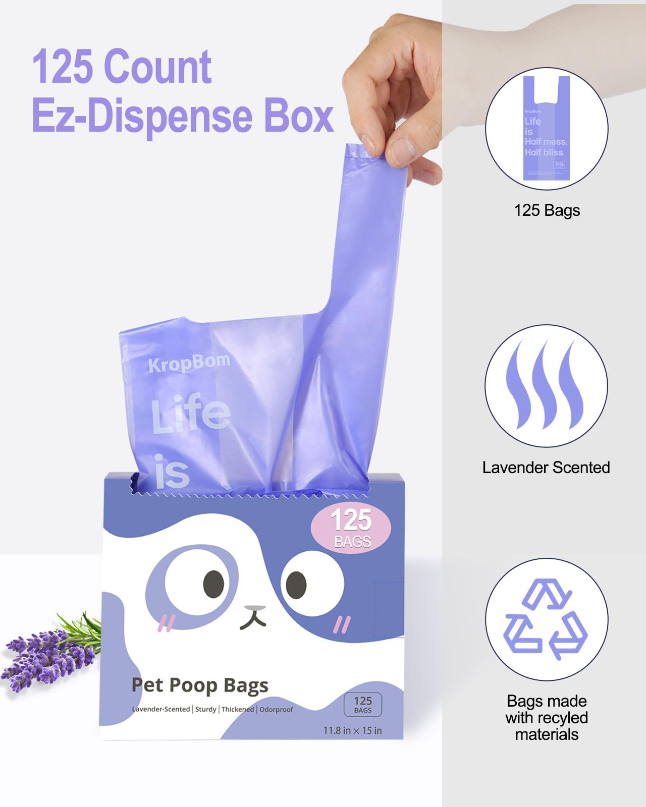 Sacs KropBom durables pour usage quotidien et trajets.