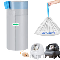 Sacs litière KropBom compatibles Neakasa M1 pour un nettoyage sans contact.