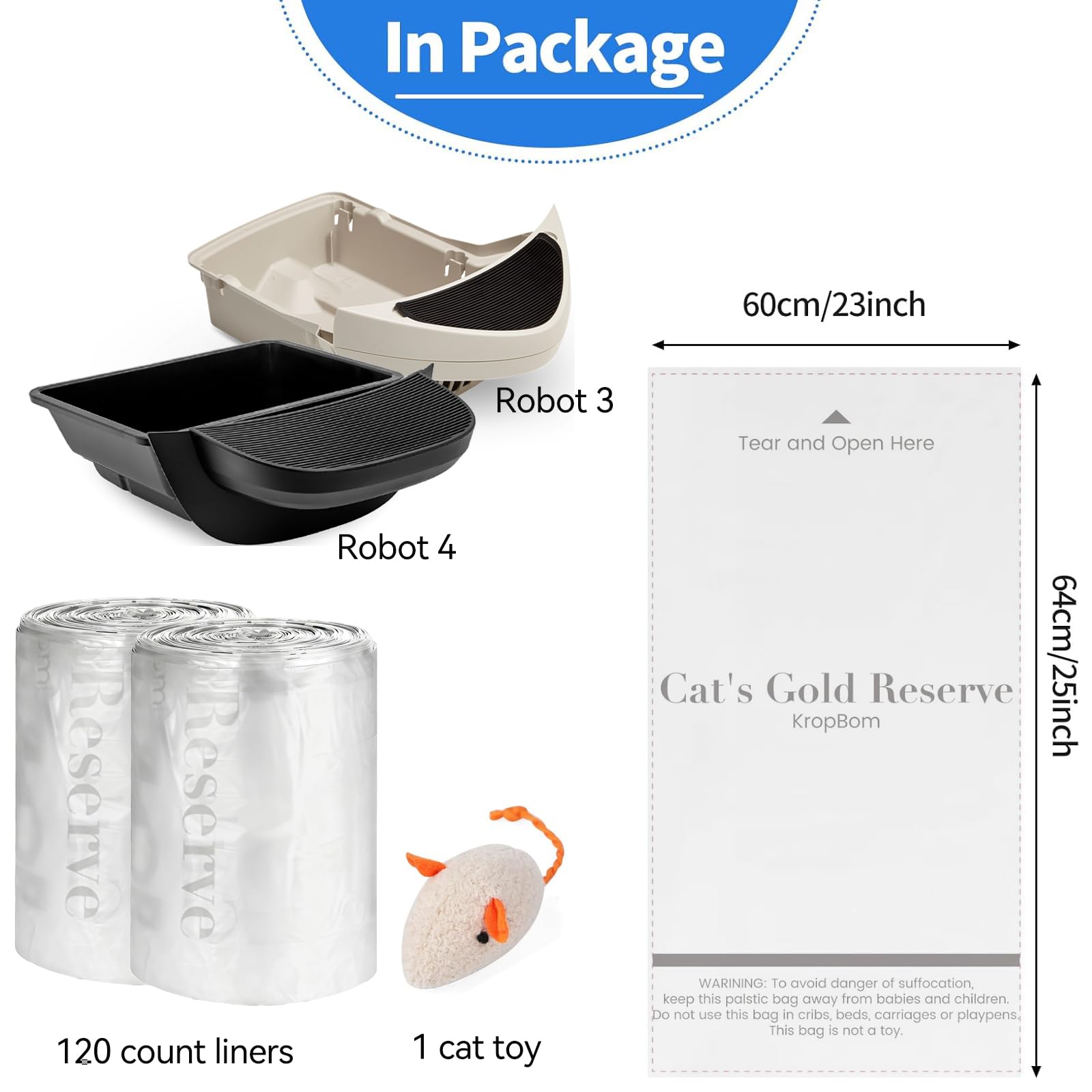 KropBom pack avantageux avec souris catnip incluse