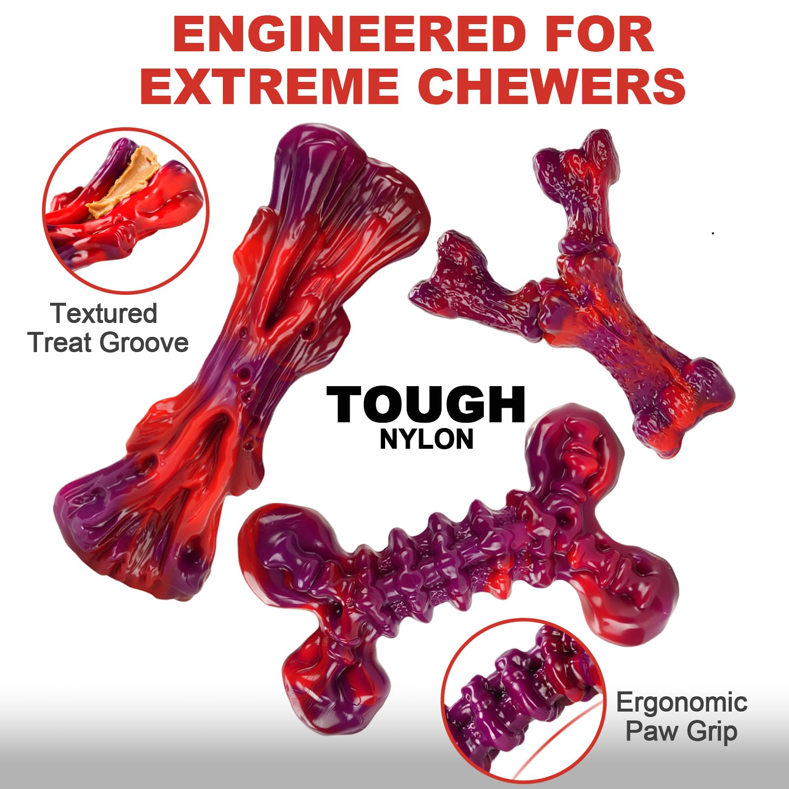 Jouet Kseroo indestructible grip ergonomique facilitant la prise