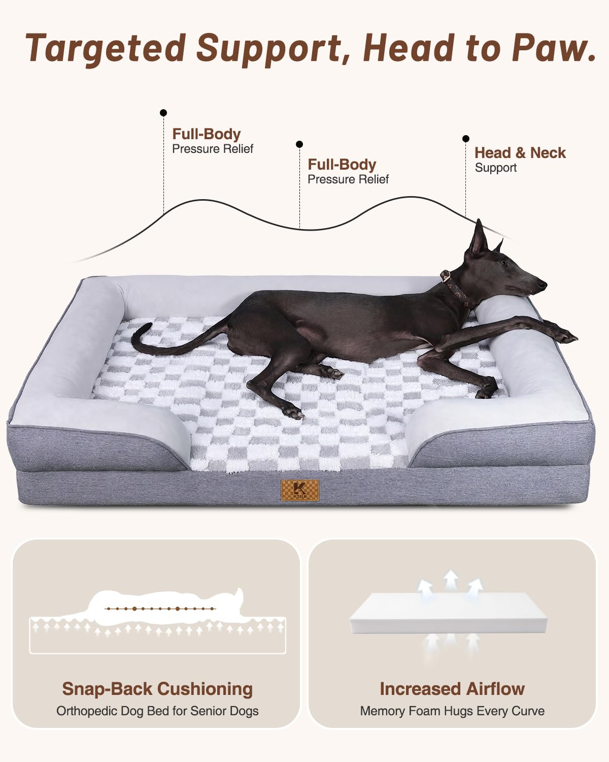 KSIIA canape chien impermeable bleu, securite et propriete anti fuite