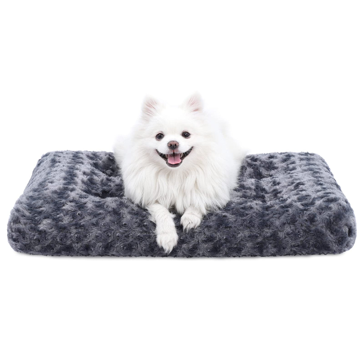 KSIIA lit chien lavable luxe tapis de caisse offre un soutien durable pour le chien.