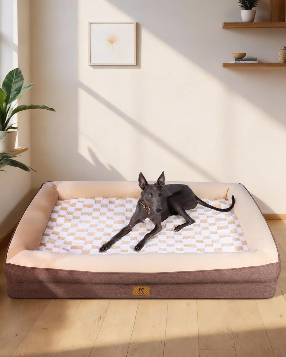 KSIIA lit 30x20 po, dimension adaptée aux chiens d’environ 9 kg.