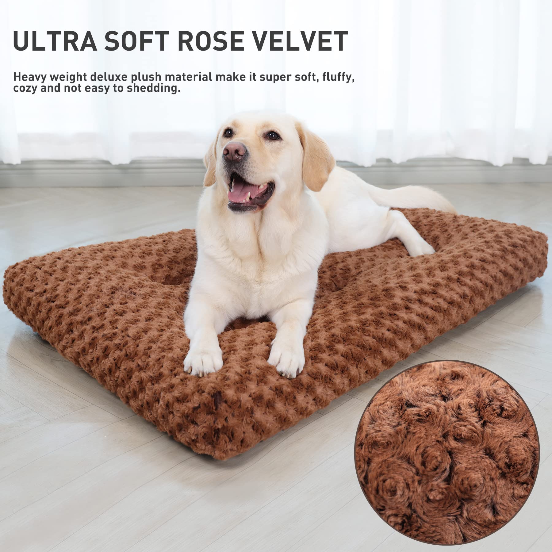 KSIIA lit-chien-deluxe, rembourrage 4 pouces pour un soutien durable.