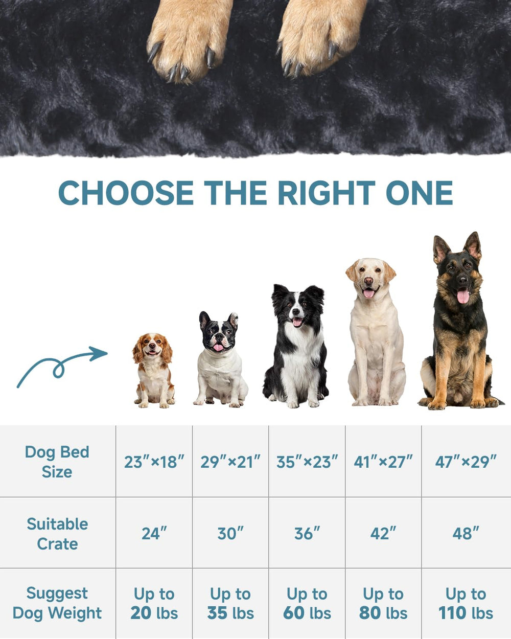 KSIIA dimensions 47x29, adapté pour chiens jumbo.