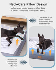 KSIIA Grand Lit Chien gaine imperméable protège le noyau mémoire.