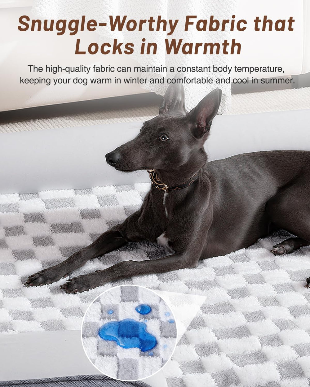 KSIIA lit chien durable matelas orthopedique, confort durable dans le temps.