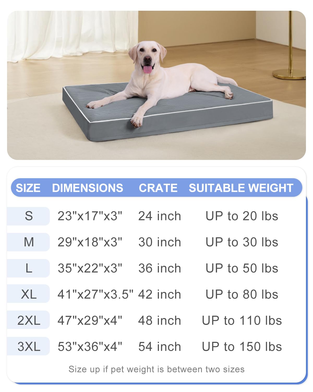 KSIIA Lit Chien XL – fermeture en L pour retirer rapidement la housse