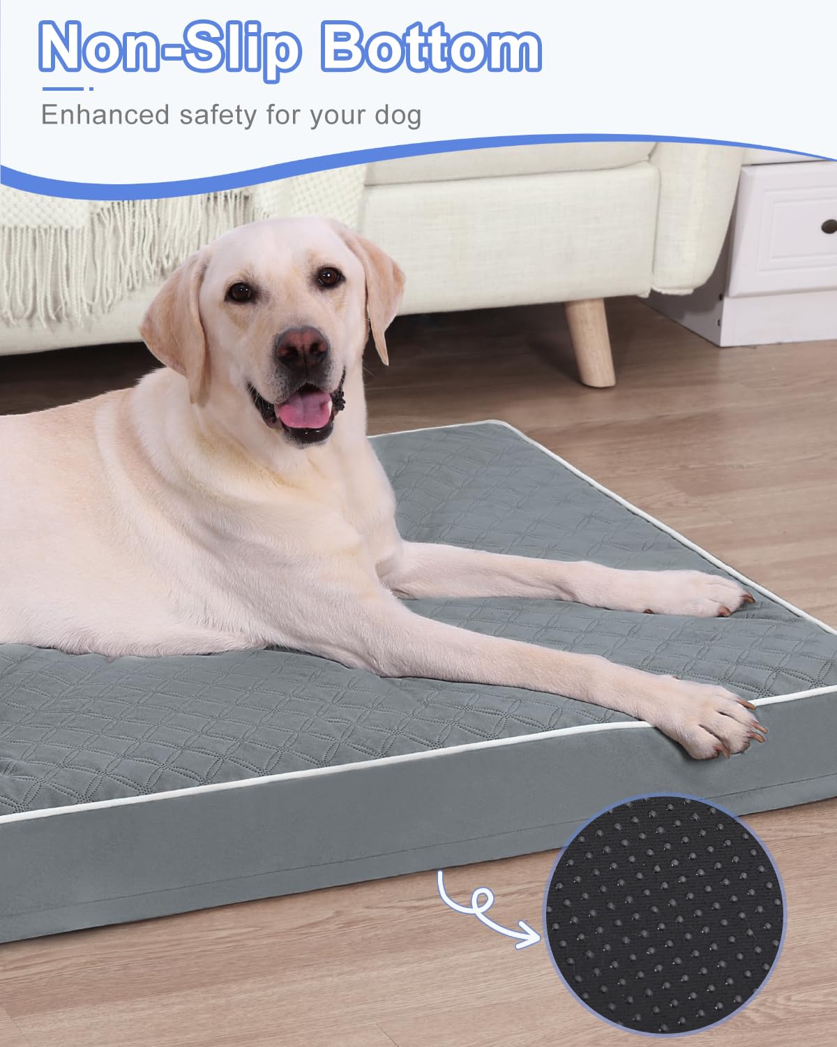 KSIIA Lit Chien XL – lit livré sous vide et reprend forme rapidement