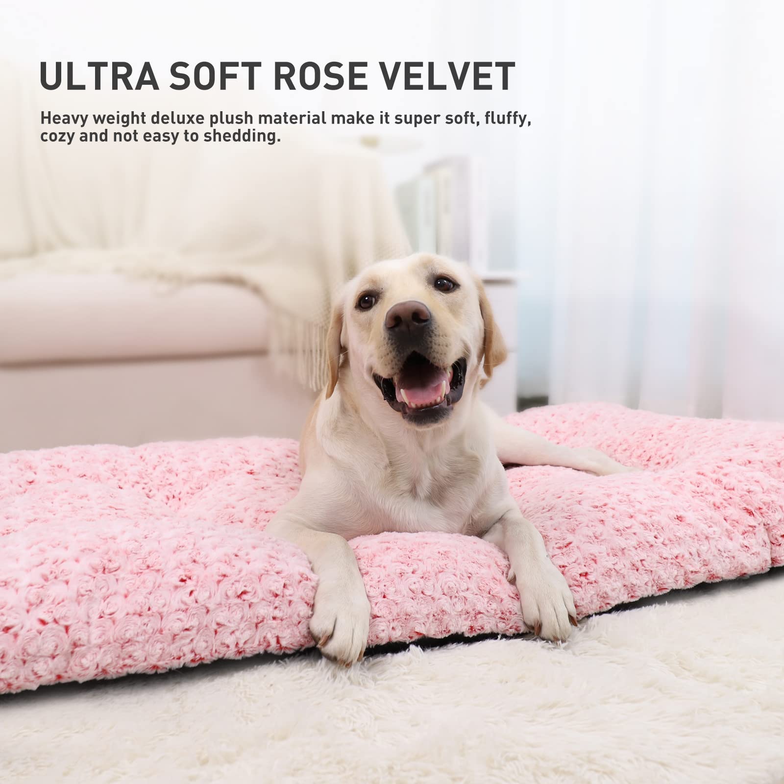 KSIIA tapis cage anti-glisse rose, sécurité lors des mouvements