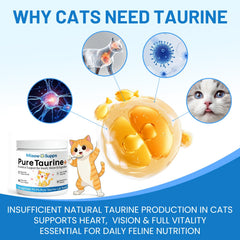 Miaow Supps Taurine Chat : pot de 200 g prêt pour le quotidien.