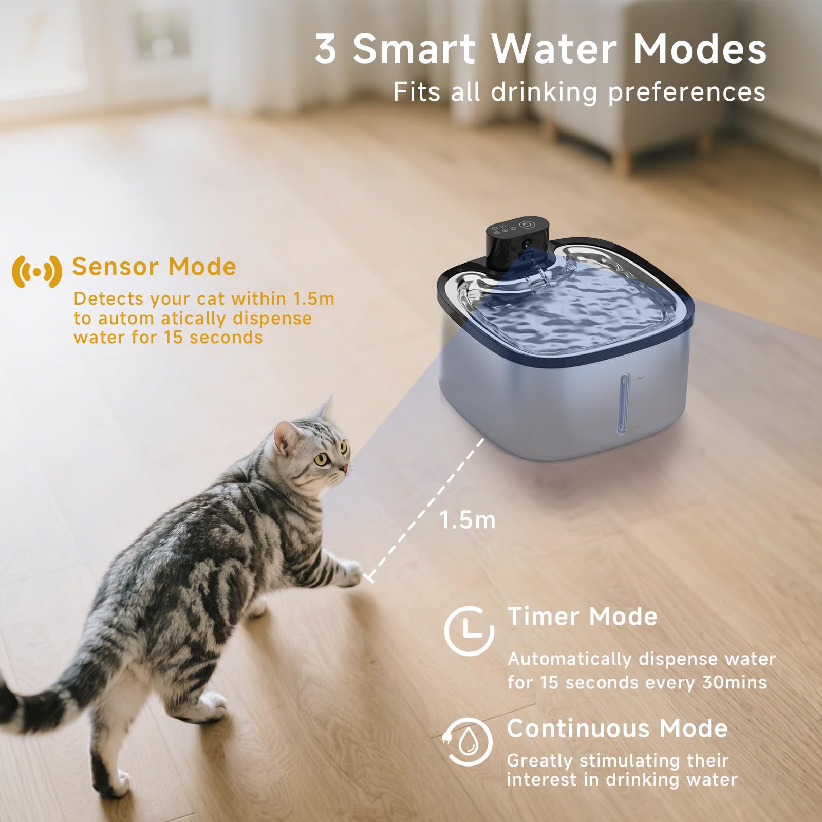 Ksuefao Filtration-multicouche réduit les particules et poils dans l'eau.