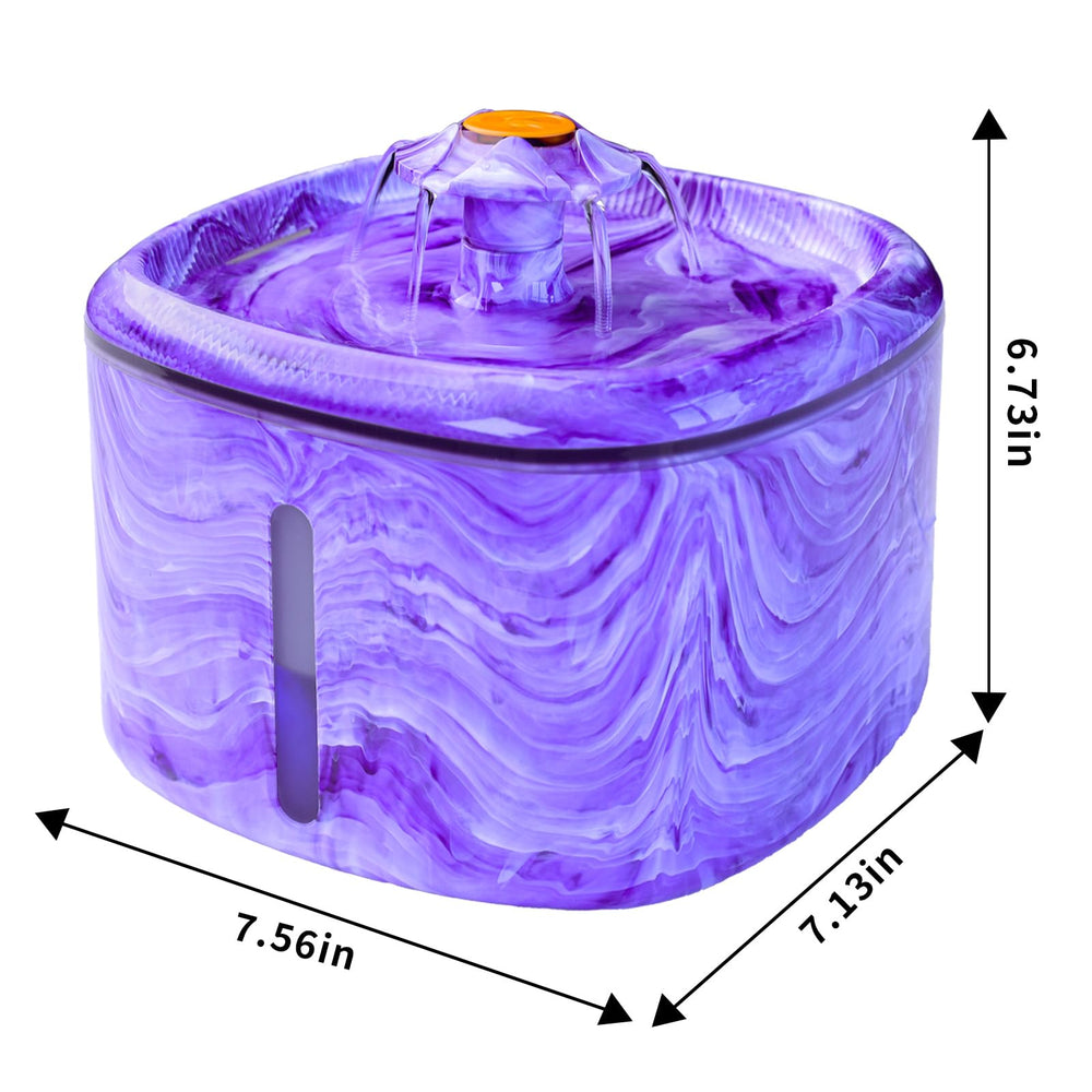 Ksuefao fontaine-chat violet, nettoyage rapide sans outil pour gagner du temps.