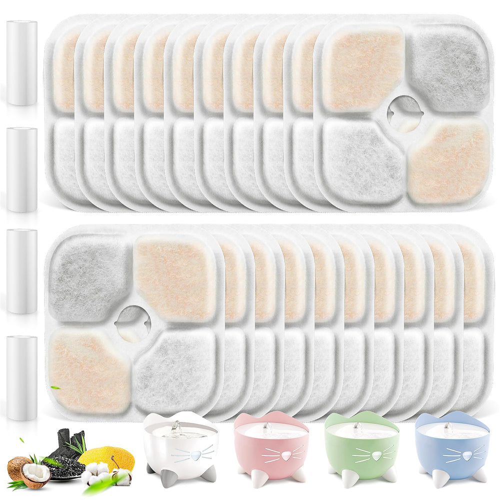 KTNAid filtre fontaine Catit PIXI 20-pack offre eau plus fraîche pour vos chats.