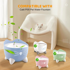 KTNAid filtre triple action Catit PIXI élimine odeurs tout en protégeant l’eau.