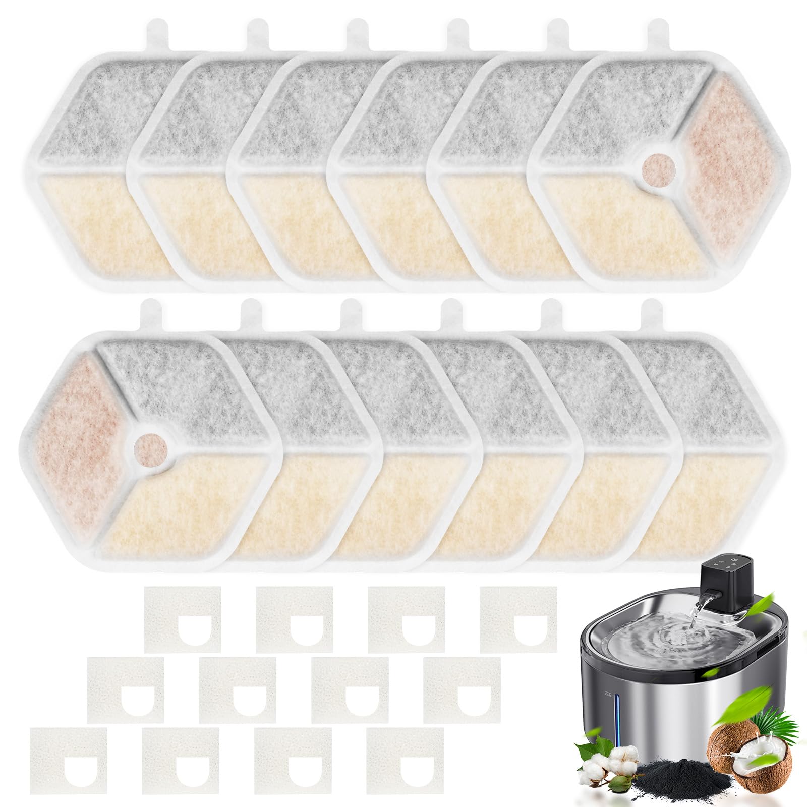 KTNAid pack filtre Smartoo 152oz 4,5L prêt pour une filtration quadruple.