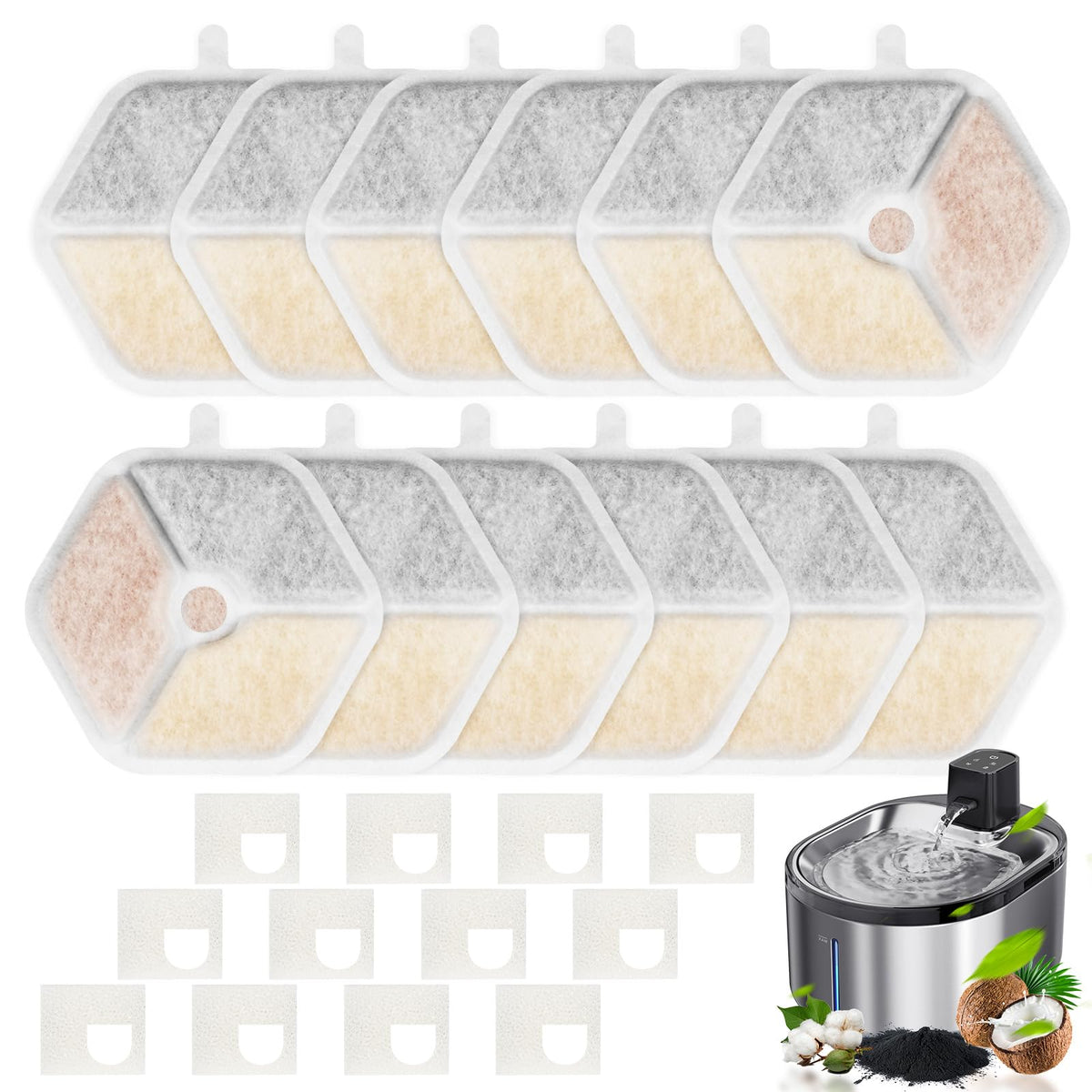 KTNAid pack filtre Smartoo 152oz 4,5L prêt pour une filtration quadruple.