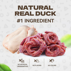 KUADELRO Anneaux canard: texture mordante pour occuper les chiens pendant le jeu.