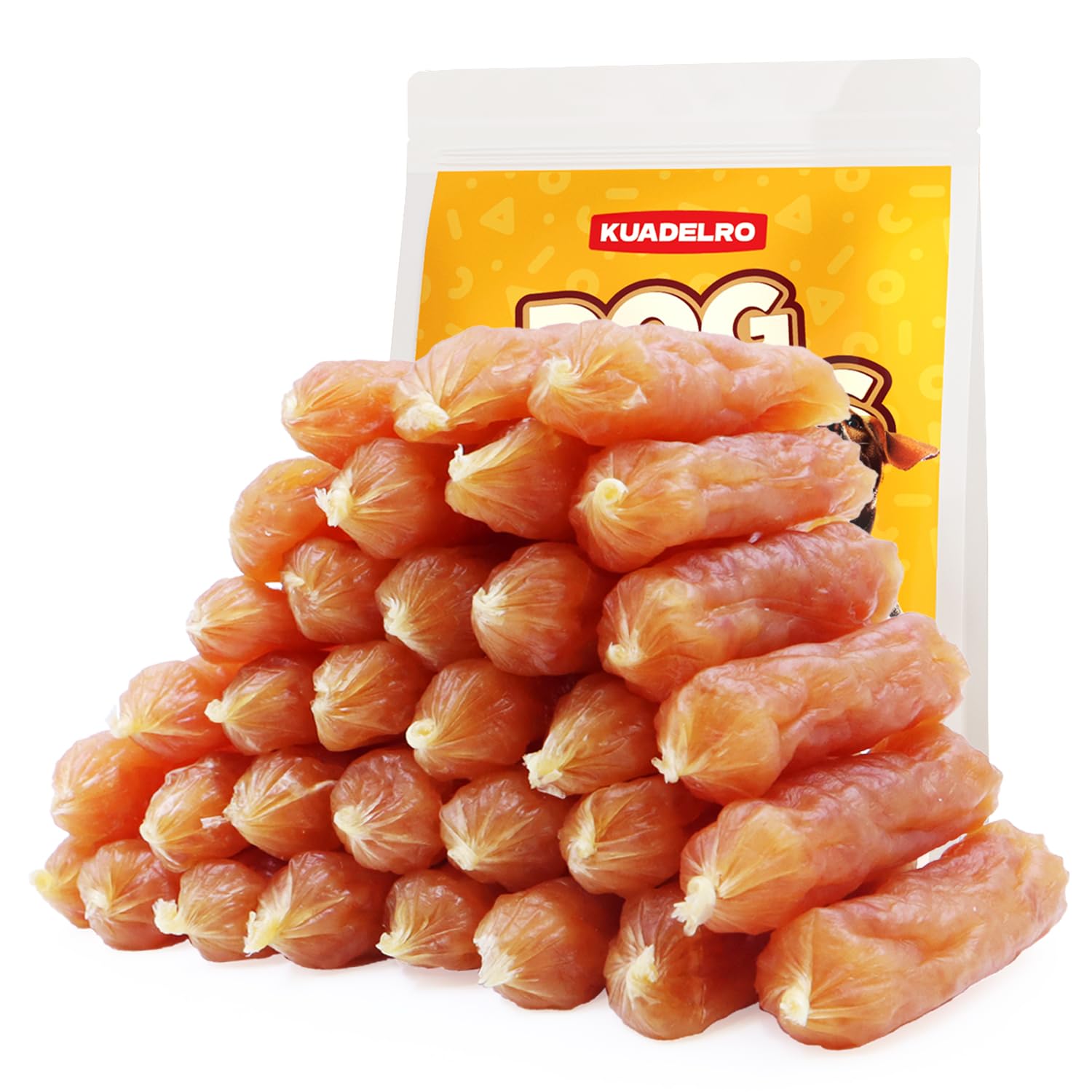 KUADELRO Saucisses de poulet emballage pratique pour le dressage et l'encas