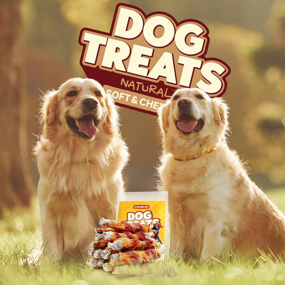 KUADELRO friandises hypoallergéniques adaptées chiens sensibles et seniors.