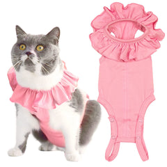 Kukaster Pet combinaison rétablissement chat abdomen protège la plaie post opératoire.