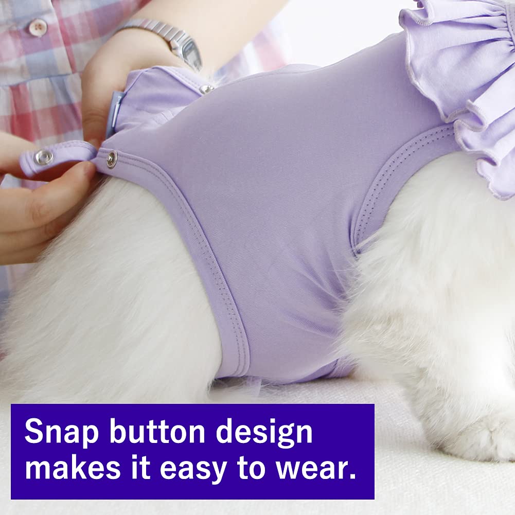 Kukaster Pet – Vetement récupération chat, respirant et léger pour un confort après chirurgie.