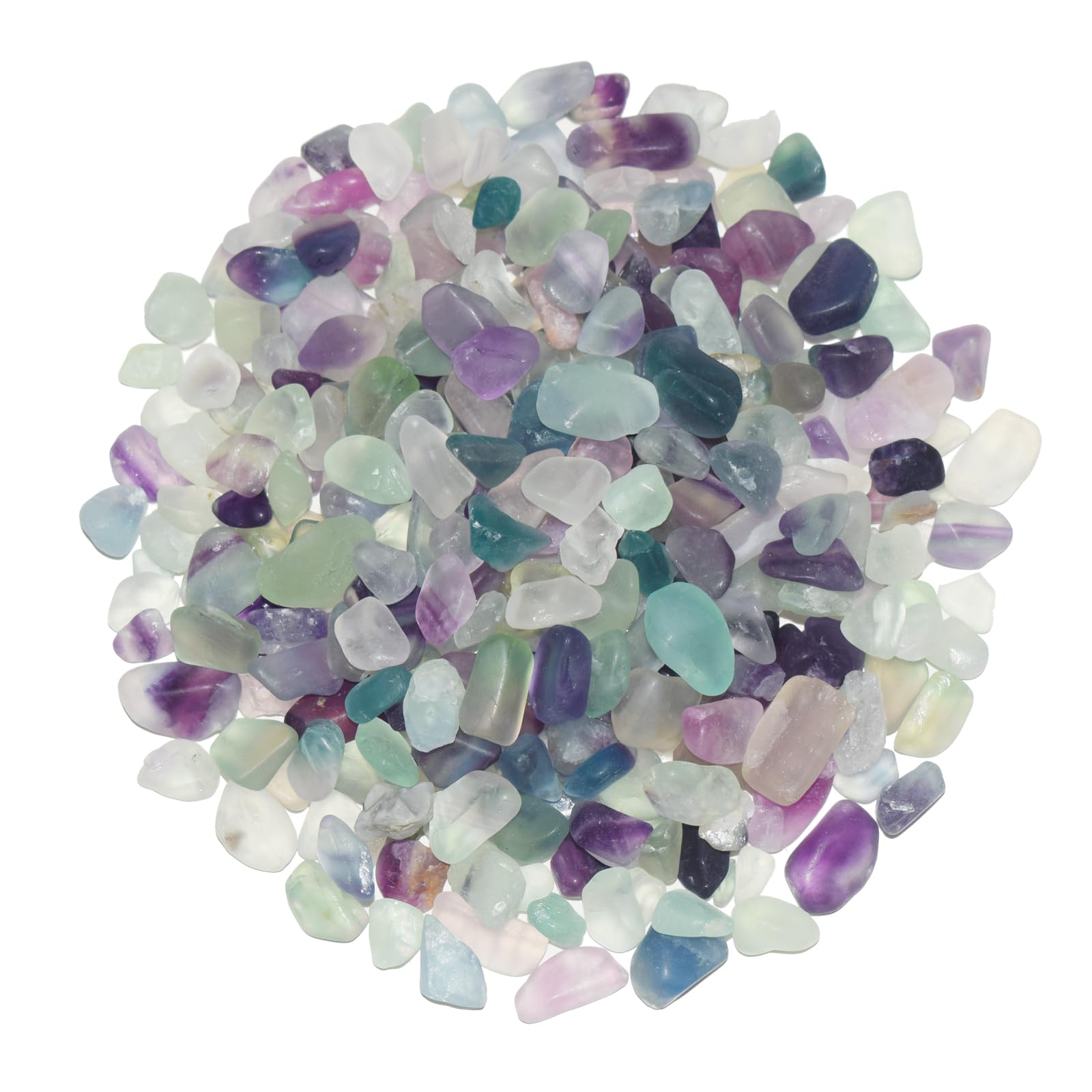 KUKUBAGS fluorite: galets pour pots et plantes, décoration naturelle et apaisant.