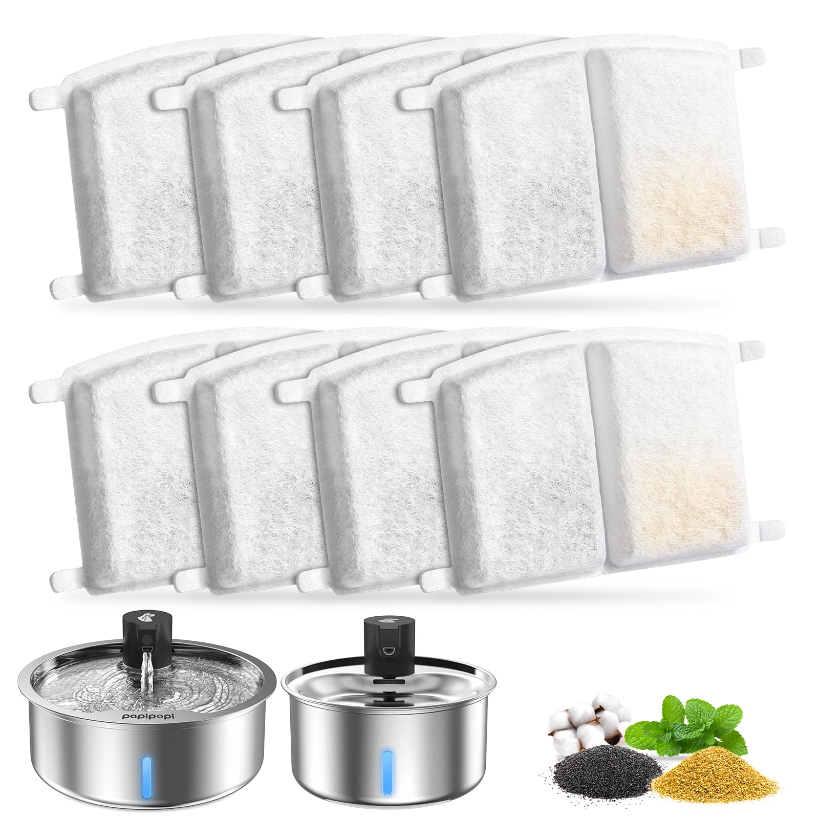 Kulobby fontaine-eau-chiens-8l-acier-inox: hydratation durable pour chiens.