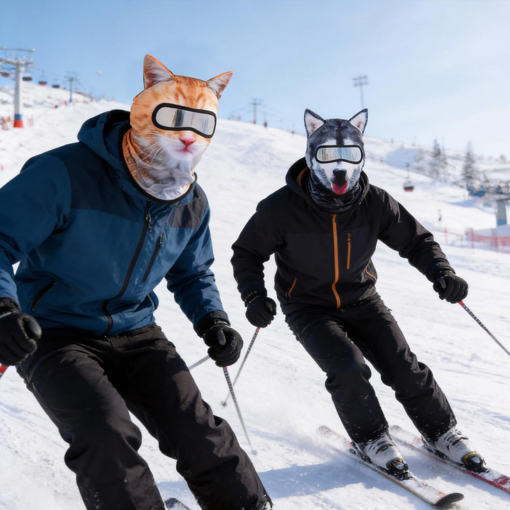 KUNAL cagoule masque ski fun, pratique et amusant pour les activités.