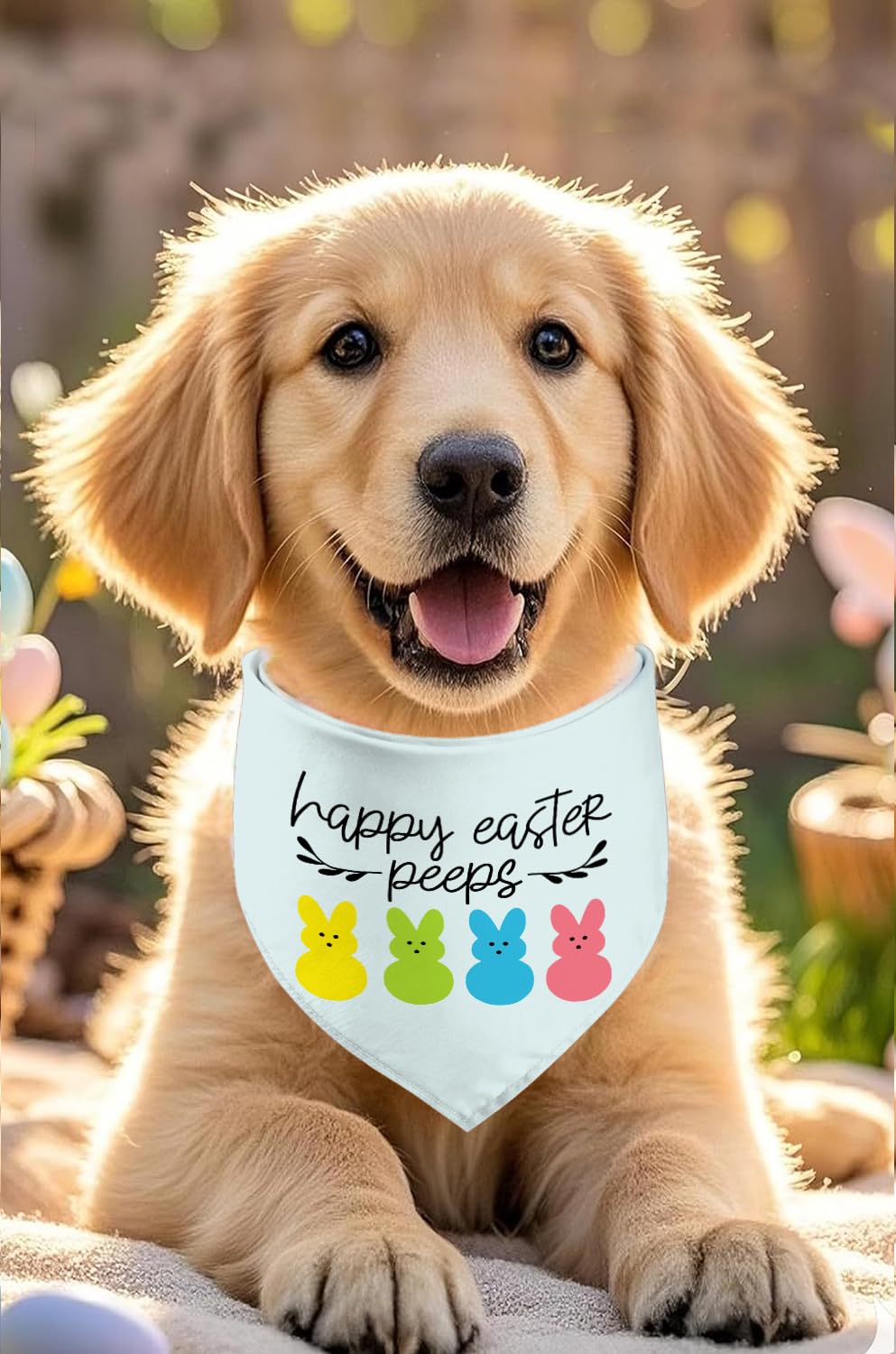 Bandana Kunovate pour chien Pâques, taille unique adaptée aux races.