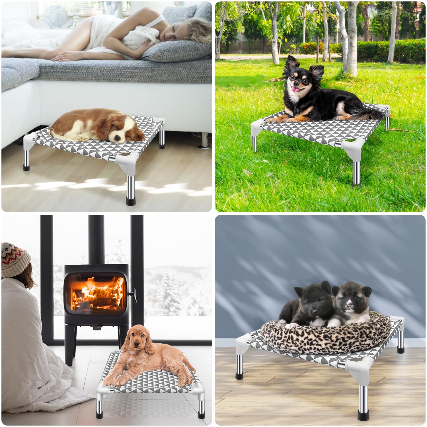 Kuntrust lit chien assemblage facile, montage sans outil.