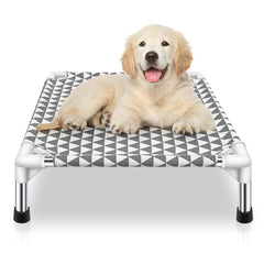 Kuntrust lit pour chien surélevé extérieur, ventilation élevée pour rester frais.
