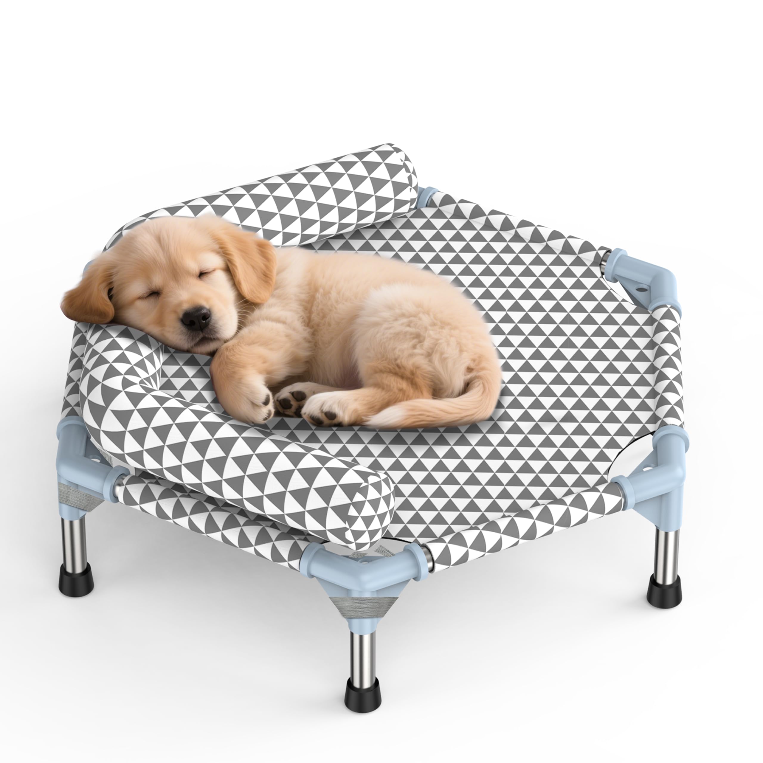 Kuntrust lit orthopedique petit-chien, coussins amovibles et housse lavable pour entretien facile