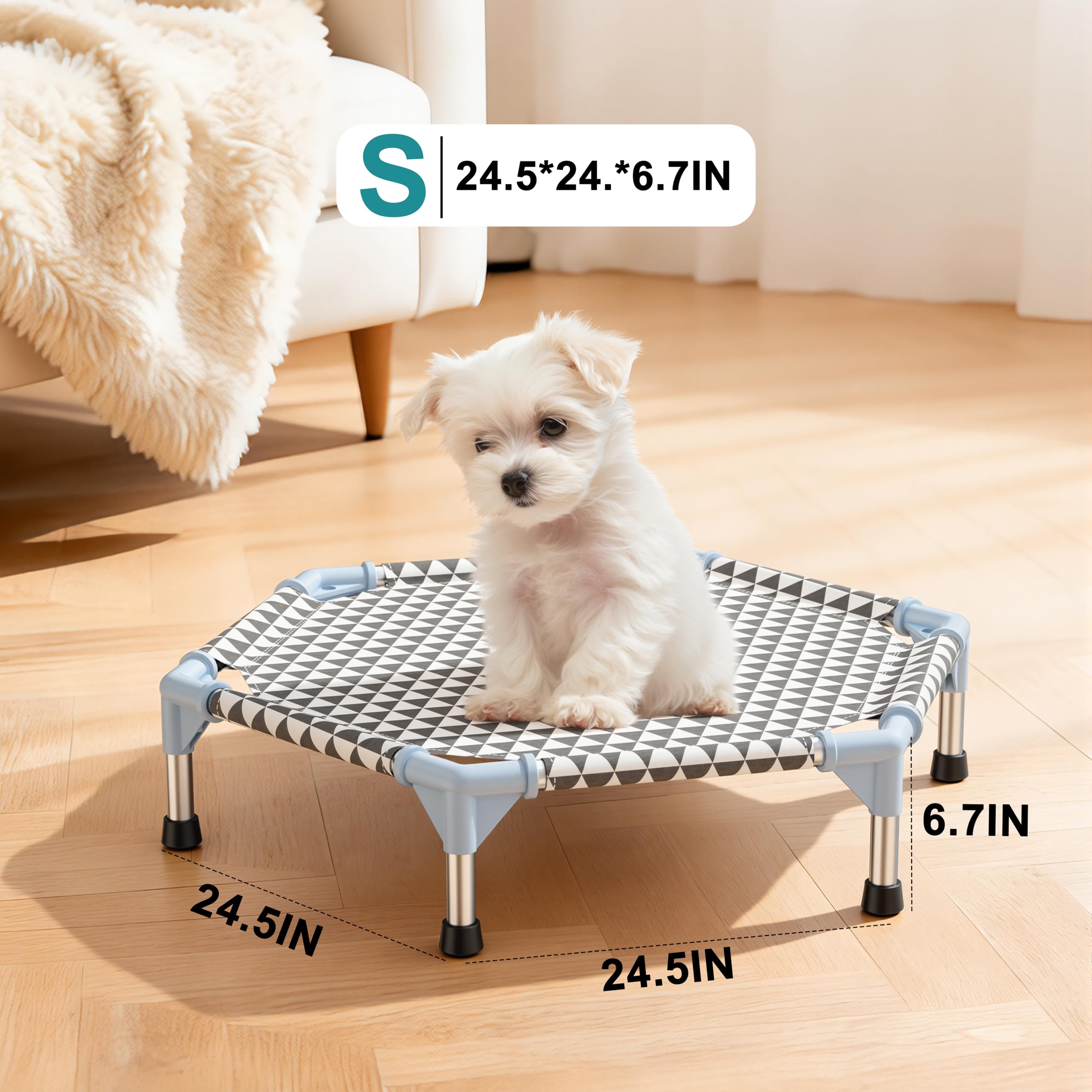 Kuntrust surface elevée anti-chaleur: aide votre chien à rester au frais.