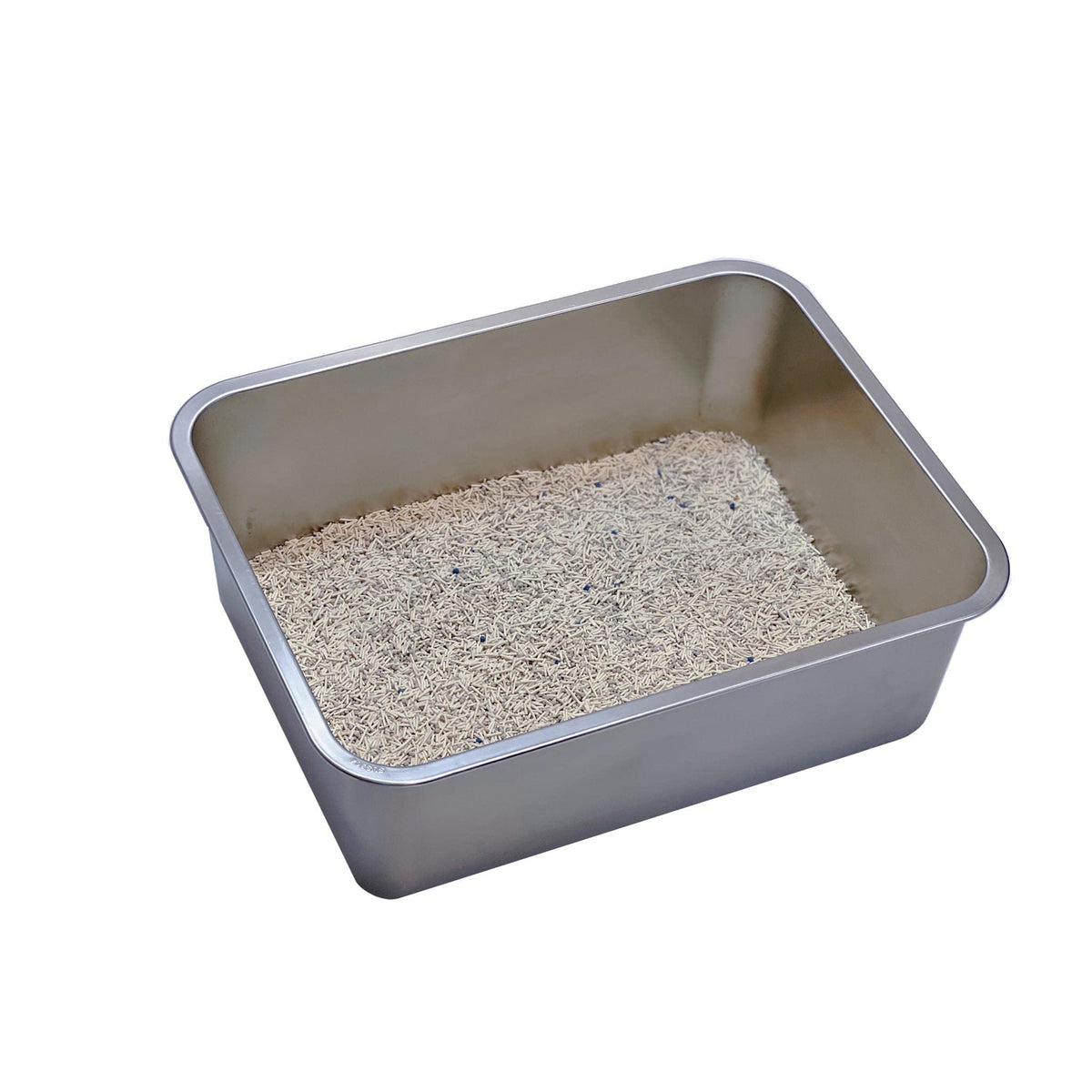 Litière KUNWU en acier inox XXL avec pan robuste pour gros chats.
