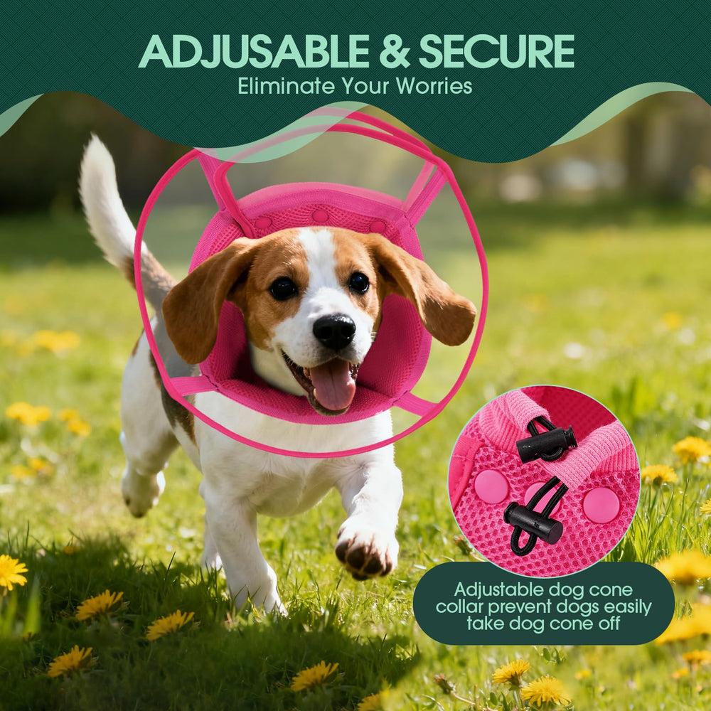 Kuoser collier conique doux pour chien mousse respirante pour plus de confort.