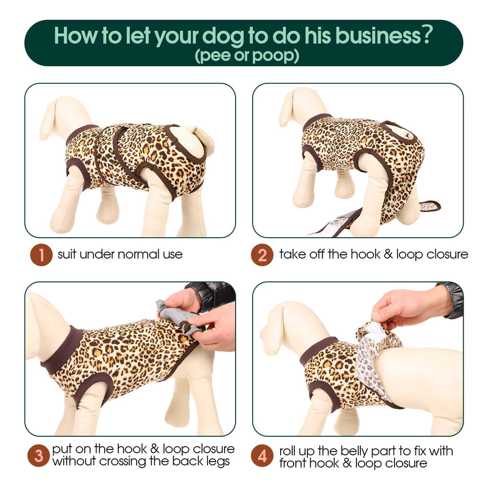 Kuoser combinaison recuperation chien – lavage en machine et entretien facile.