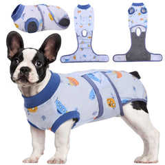 Kuoser-combinaison-recuperation-chat offre confort post-chirurgie et douceur.