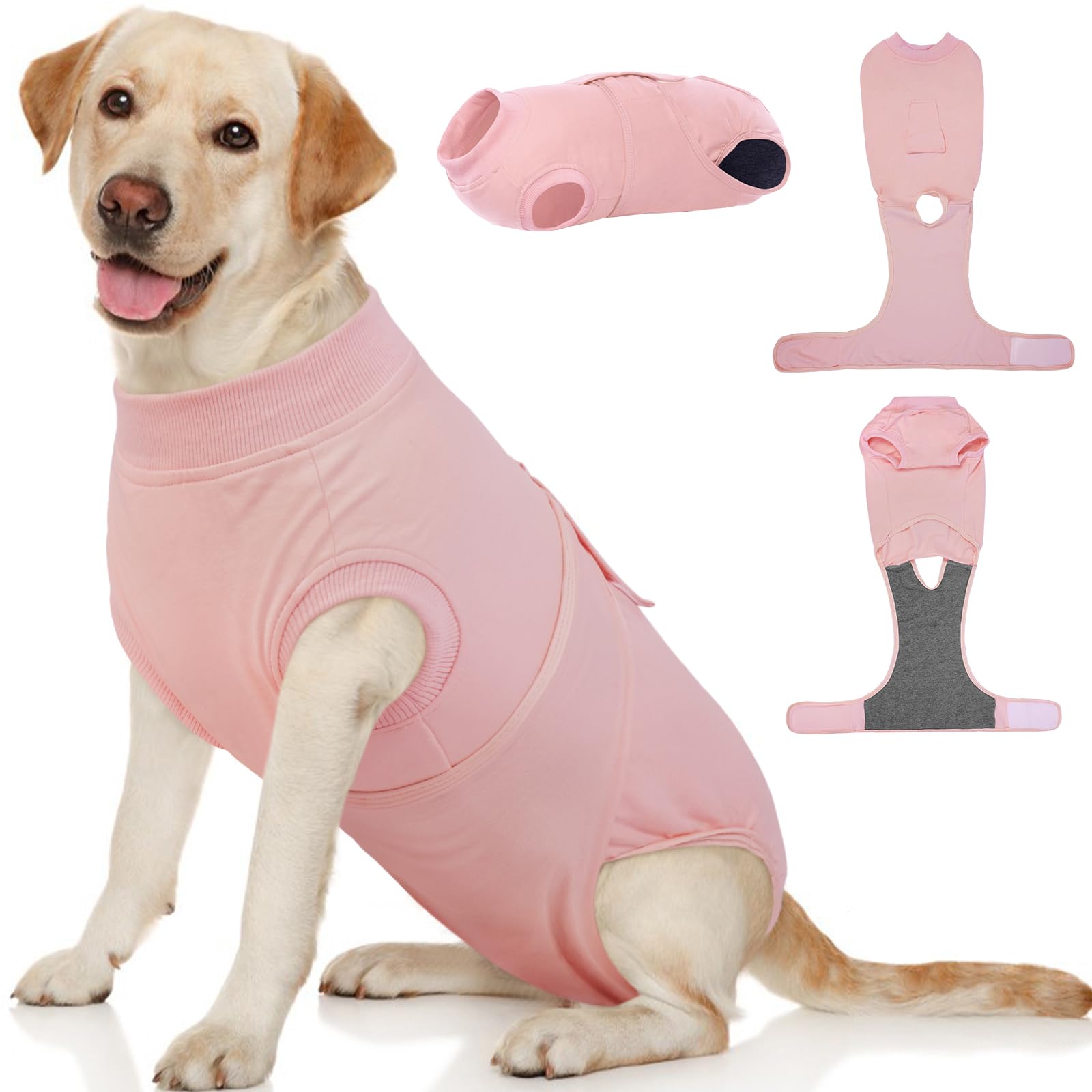 Kuoser, combinaison récupération chien après chirurgie, tissu doux et respirant.