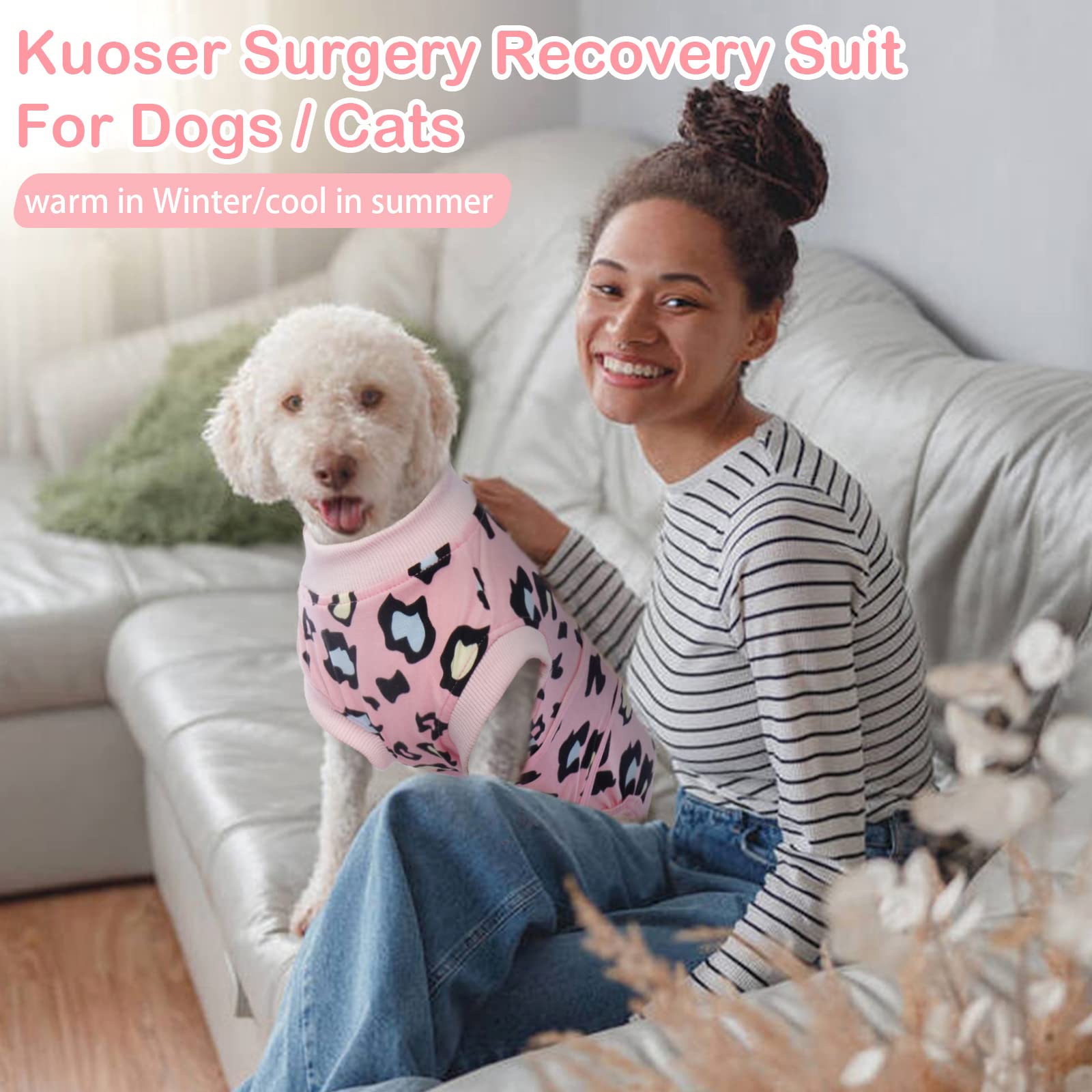 Kuoser tenue de récupération pour chien, ajustement sûr au niveau de l’épaule.